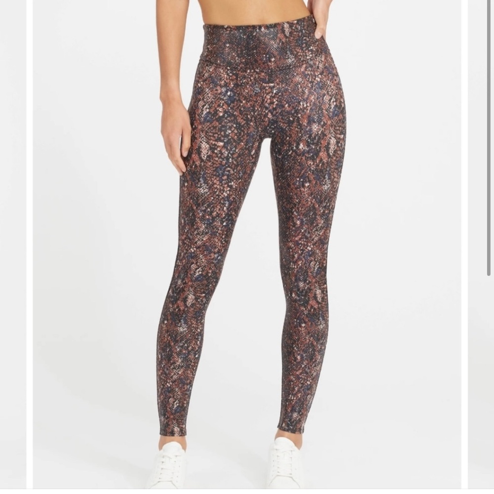 Spanx Snake Print Leggings XL